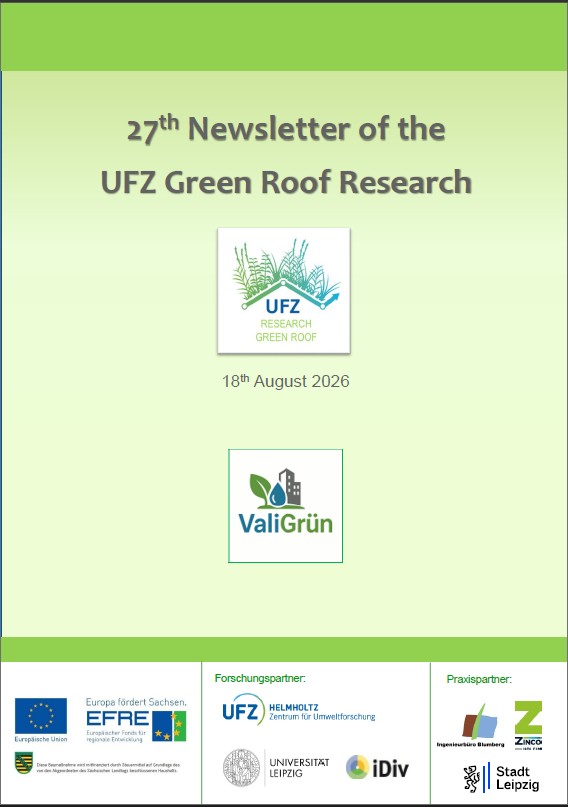 27th UFZ Green Roof Research Newsletter